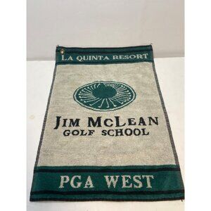 PGA West La Quinta Resort Golf towel Jim McLean School 21" x 14"